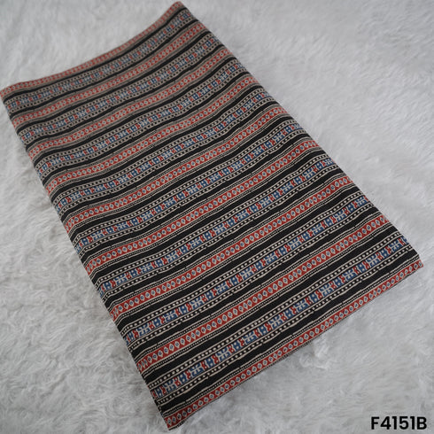 Ajrakh Cambric Cotton Fabric- F4151